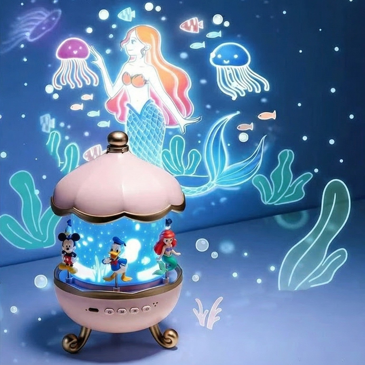 Baby Night Light Projector with White Noise & 21 Colors & 15 Films